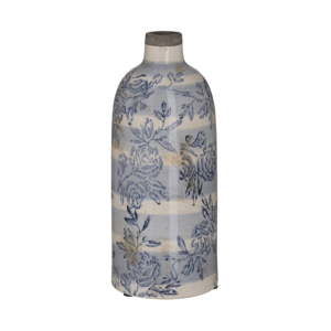 Niebiesko-biały wazon ceramiczny InArt Antigue, ⌀ 11 cm