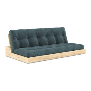 Niebieska sztruksowa rozkładana sofa 196 cm Base – Karup Design