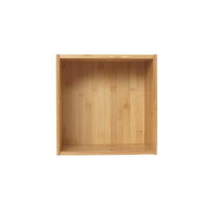 Półka ścienna z drewna bambusowego Furniteam Design, 30x30 cm