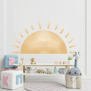 Naklejka dziecięca na ścianę 140x60 cm Watercolor Sun – Ambiance