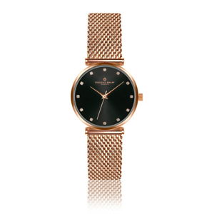 Zegarek damski z paskiem ze stali nierdzewnej w barwie różowego złota Frederic Graff Star