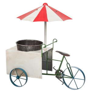 Dekoracja ogrodowa w kształcie roweru trójkołowego z doniczką Eloise John