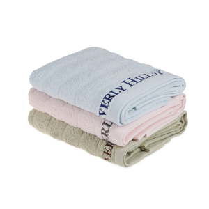 Zestaw 3 ręczników do rąk w pastelowych kolorach, 90x50 cm