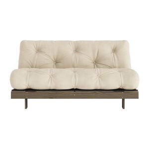 Beżowokremowa rozkładana sofa 160 cm Roots – Karup Design