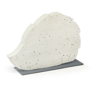 Biała dekoracja z cementu La Forma Sens Hedgehog, 37x25 cm