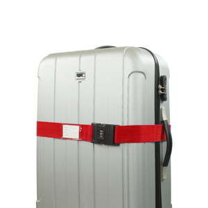 Czerwony pas zabezpieczający do walizki Bluestar