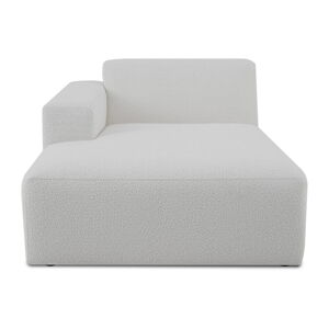 Biały moduł sofy z materiału bouclé (lewostronny) Roxy – Scandic
