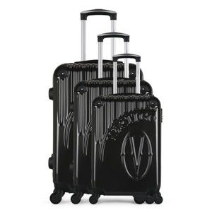 Zestaw 3 ciemnoszarych walizek na kółkach VERTIGO Cadenas Integre