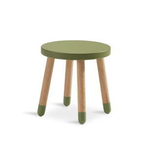 Zielony stołek dziecięcy Flexa Play, ø 30 cm