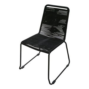 Zestaw 4 czarnych krzeseł ogrodowych Ezeis Clipper
