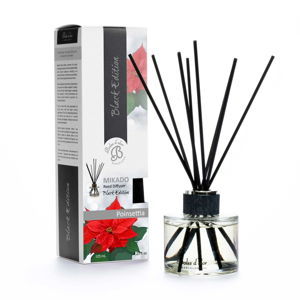 Dyfuzor o zapachu winogron Ego Dekor Mikado Black Edition Poinsettia, 125 ml