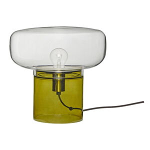 Zielona szklana lampa stołowa Crave - Hübsch
