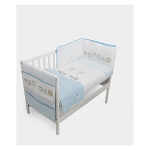 Komplet łóżeczka dziecięcego z kołdrą, kodem i pikowaną barierką Naf Naf Ladybird