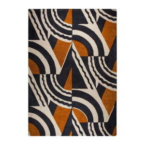Brązowo-pomarańczowy ręcznie tkany dywan Flair Rugs Rythm Lifestyle, 160x230 cm
