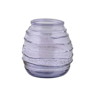 Fioletowy wazon ze szkła z recyklingu Ego Dekor Organic, wys. 19 cm