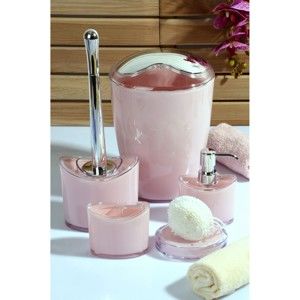 Różowy 5-częściowy zestaw dodatków łazienkowych Kate