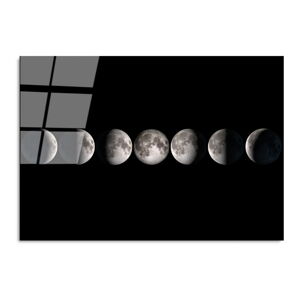 Szklany obraz 100x70 cm Moon Phases – Wallity