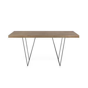 Brązowy stół z czarnymi nogami TemaHome Multi, 180x77 cm