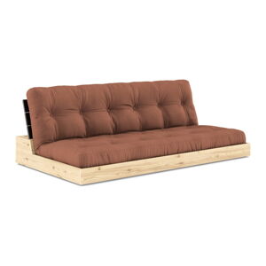 Ceglasta rozkładana sofa 196 cm Base – Karup Design