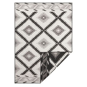 Czarno-kremowy dywan odpowiedni na zewnątrz Bougari Malibu, 80x150 cm