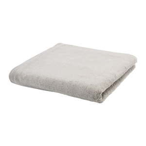 Szarobeżowy ręcznik z domieszką bawełny Aquanova Riga, 100x150 cm