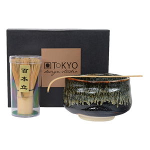 Zestaw podarunkowy do przygotowania Matcha Tea Tokyo Design Studio Black