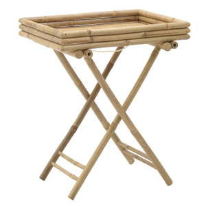 Bambusowy stolik z tacą InArt Bamboo