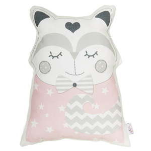 Różowa poduszka dziecięca z domieszką bawełny Apolena Pillow Toy Smart Cat, 23x33 cm