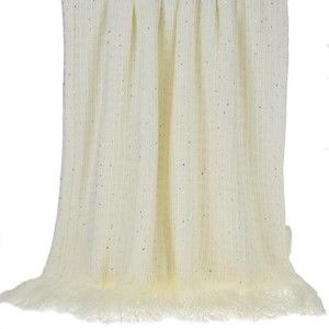 Narzuta pleciona na łóżko InArt Ivory Bringes, 130x150 cm