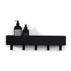 Czarna ścienna stalowa półka łazienkowa Multi – Spinder Design