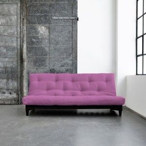 Sofa rozkładana Karup Fresh Wenge/Taffy Pink