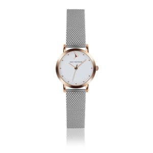 Zegarek damski z bransoletką ze stali nierdzewnej w srebrnym kolorze Emily Westwood Vintage