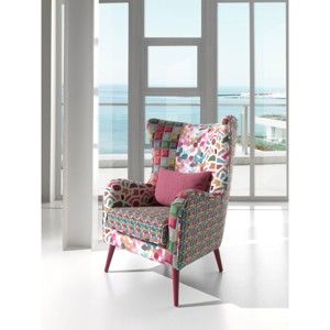 Kolorowy fotel Sinkro Piume