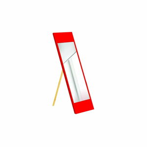 Lustro stojące w czerwonej ramie Oyo Concept, 35x140 cm