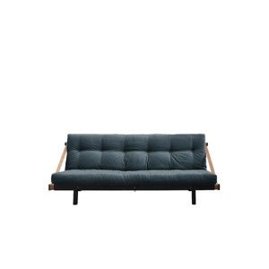 Sofa rozkładana z niebieskim obiciem Karup Design Jump Black/Petrol Blue