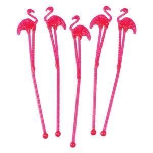 Zestaw 12 mieszadełek Rex London Flamingo