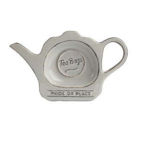 Szary spodek ceramiczny na woreczki po herbacie T&G Woodware Pride of Place