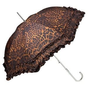 Brązowy parasol Von Lilienfeld Plain Mary Leopard, ø 90 cm