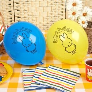 Zestaw 8 balonów Neviti Miffy Birthday
