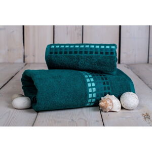 Turkusowy bawełniany ręcznik kąpielowy 140x70 cm Darwin – My House