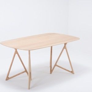Stół z litego drewna dębowego Gazzda Koza, 180x90 cm