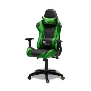Czarno-zielone krzesło biurowe Knuds Gaming