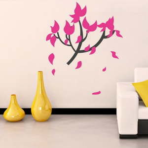 Dekoracyjna naklejka na ścianę Pink Tree