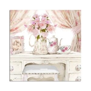 Obraz Styler Canvas Watershabby Pink, 32x32 cm