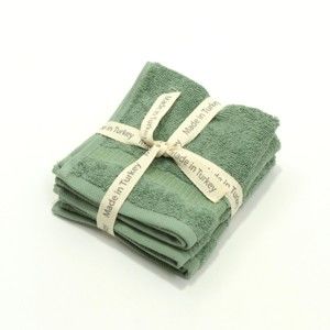 Zielony ręcznik bawełniany My Home Plus Guest, 33x33 cm