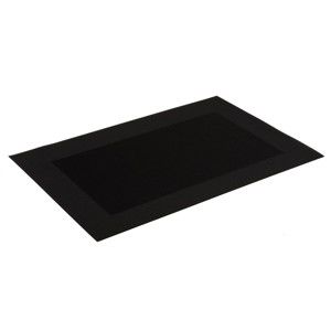 Czarna mata stołowa Unimasa Pola, 45x30 cm