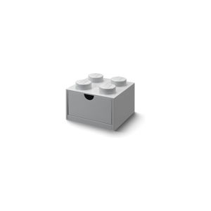 Szary pojemnik z szufladą na biurko LEGO® Single