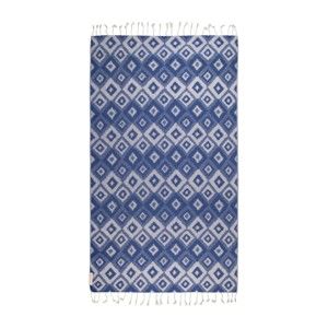 Niebieski ręcznik hammam Begonville Joy, 180x95 cm