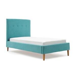 Niebieskie łóżko dziecięce PumPim Noa, 200x90 cm