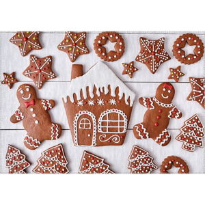Dywan Vitaus Christmas Period Cute Cookies, 50x80 cm